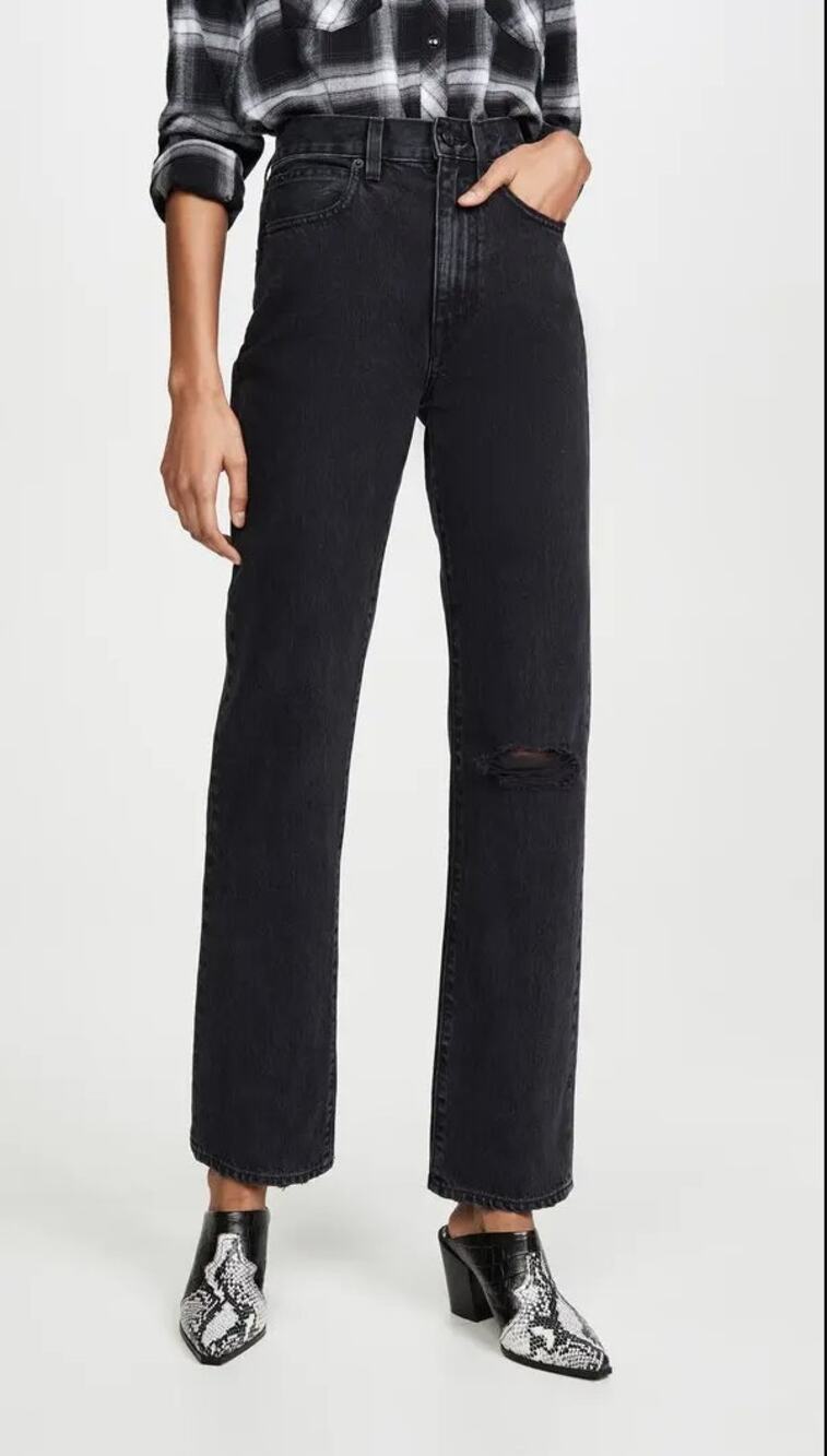 SLVRLAKE | London Jeans in Long Gone Black Wash 23